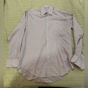 Peter Millar Pink & Blue Checked Button-Down Shirt